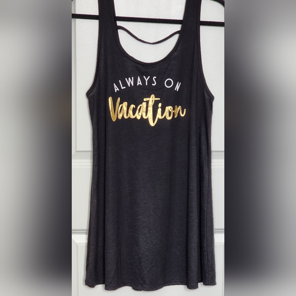 Black swimsuit cover-up